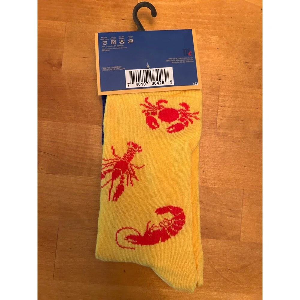 Old Bay Men’s Crew Socks Size 6-12